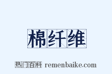 棉纤维是什么意思的图片